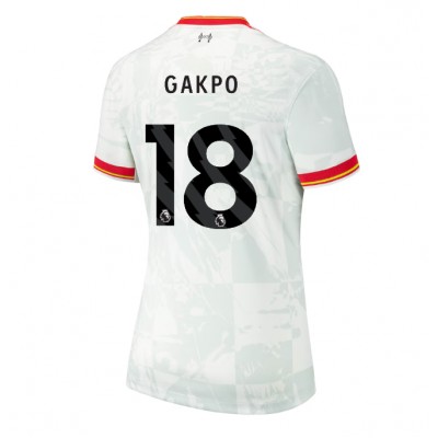 Fotbalové Dres Liverpool Cody Gakpo #18 Dámské Alternativní 2024-25 Krátký Rukáv Fotbalové Dres Liverpool Cody Gakpo #18 Dámské Alternativní 2024-25 Krátký Rukáv